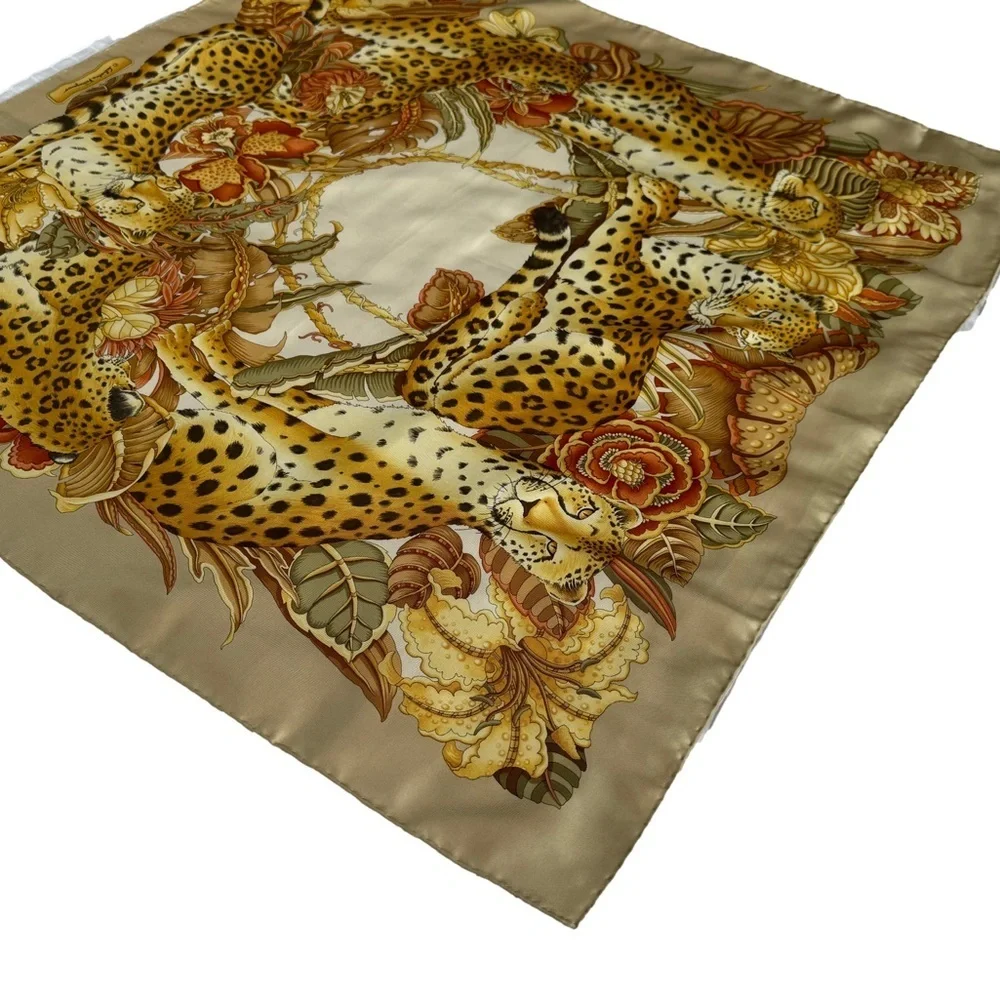 Salvatore Ferragamo Silk Scarf Animal Print